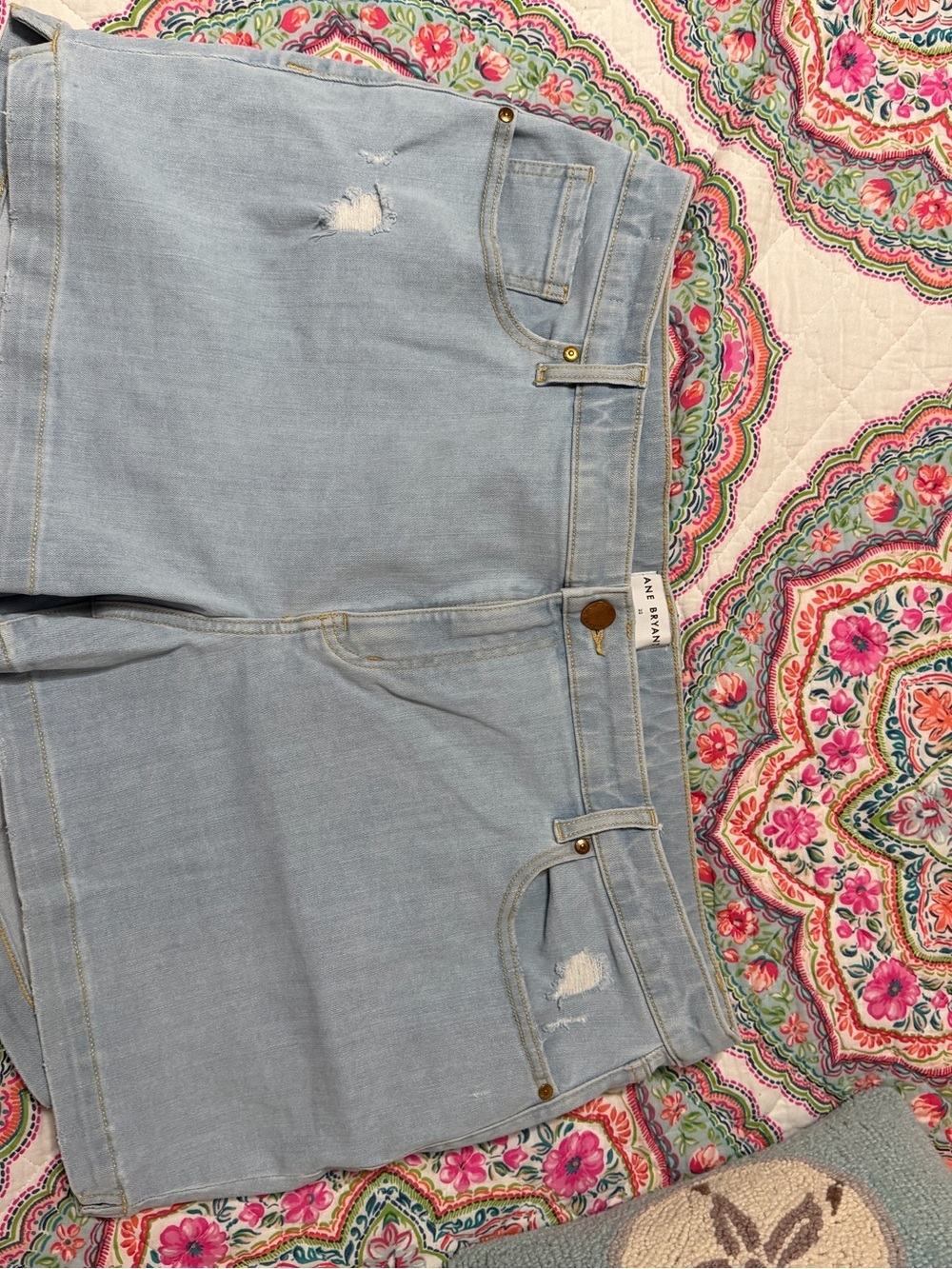 Lane Bryant Light Wash Distressed Jean Shorts